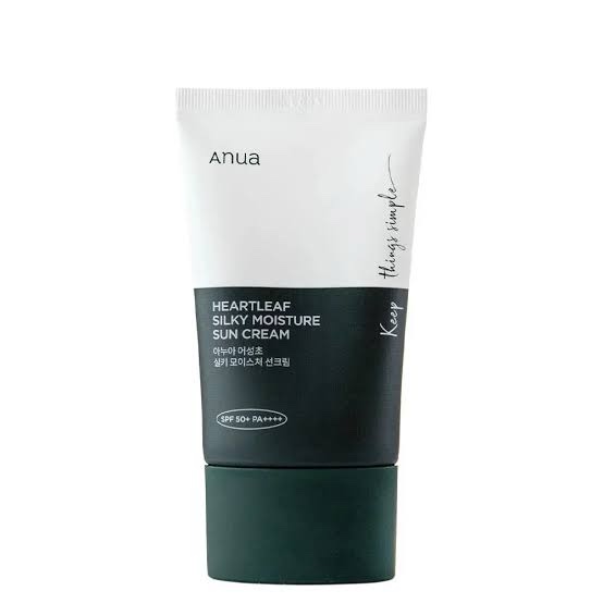 Anua Heartleaf Silky Moisture Sun Cream SPF 50+ PA++++