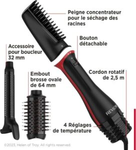Brosse coiffante Revlon One-Step 3 en 1 RVDR5333
