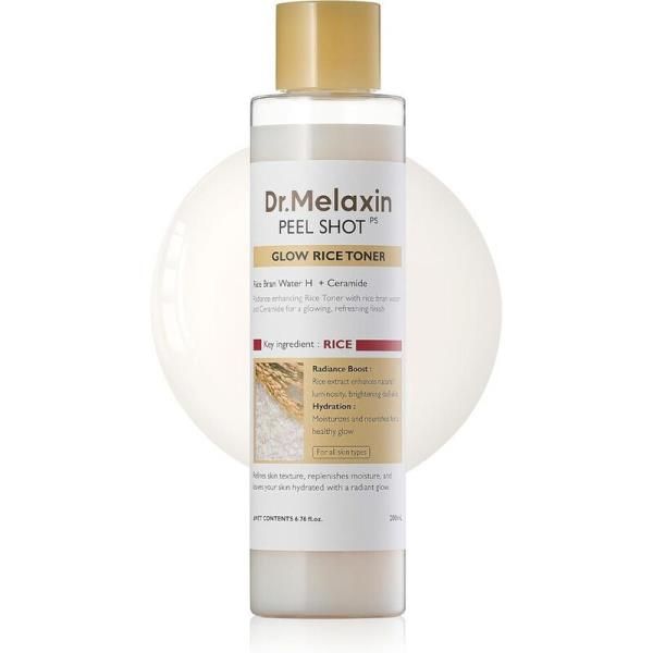 DR.MELAXIN PEEL SHOT GLOW RICE TONER 200ML