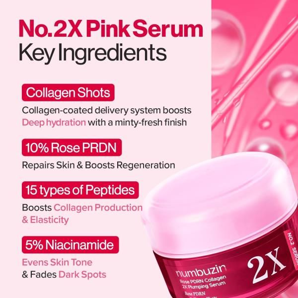 NUMBUZIN ROSE PDRN COLLAGEN X2 30ML