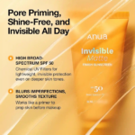 ANUA INVISIBLE MATTE FINISH SUNSCREEN 50ML