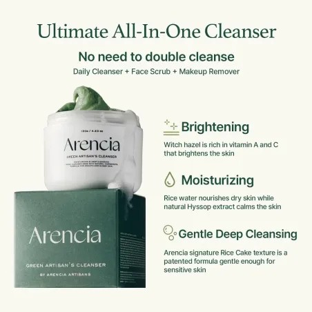 ARENCIA FRESH GREEN CLEANSER 120G