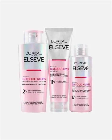 COFFRET SOIN CHEUVEUX GLYCOLIC GLOSS 3PCS