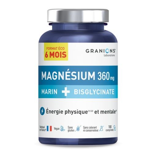 FRANIONS MAGNESIUM 360MG MARIN+BISGLYCINATE