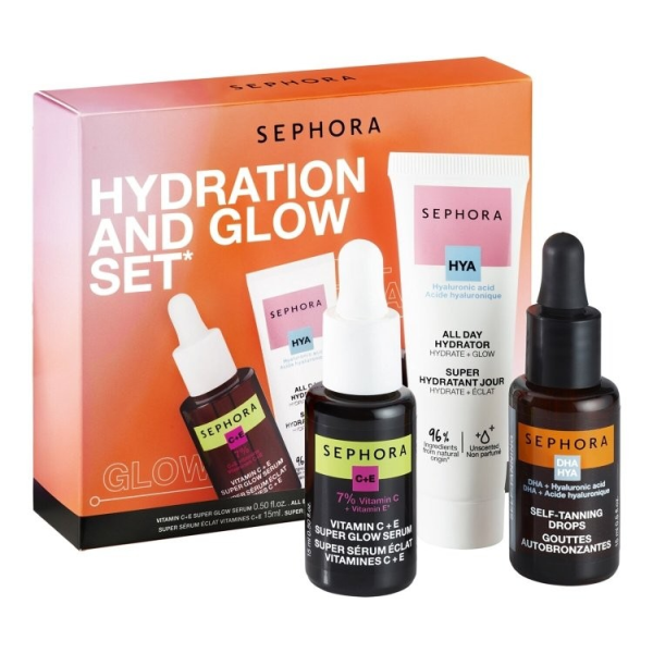KIT SEPHORA GLOW 3PCS GLOW MARRON