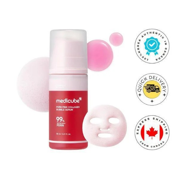 MEDICUBE PDRN PINK COLLAGEN BUBBLE SERUM 95ML