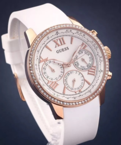 MONTRE GUESS ROND BLANC