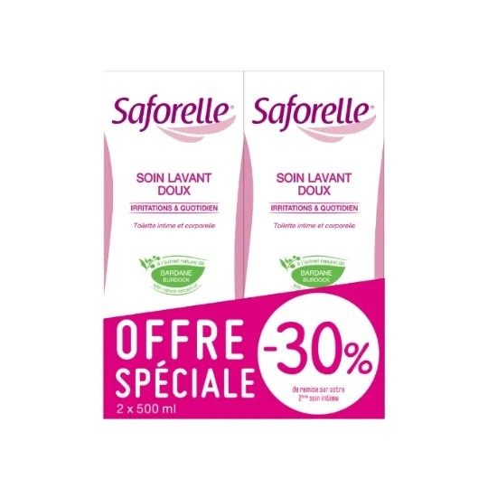 SAFORELLE SOIN LAVANT DOUX APAISANT 2EN1 500ML