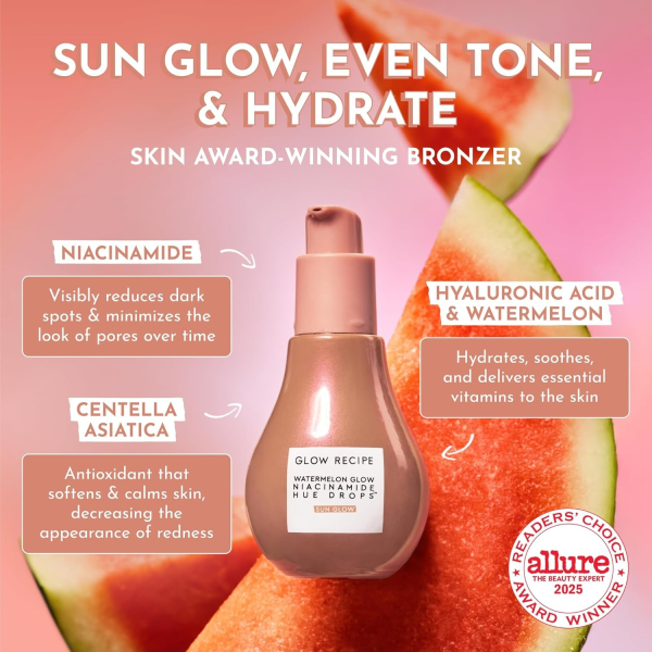 SERUM VISAGE TEINTE GLOW RECIPE HUE DROPS 40ML