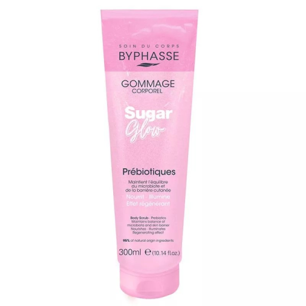 BYPHASE GOMMAGE CORPOREL SUGAR GLOW PREBIOTIQUE 300ML