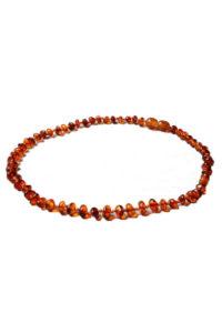 COLLIER AMBRE DE DENTITION
