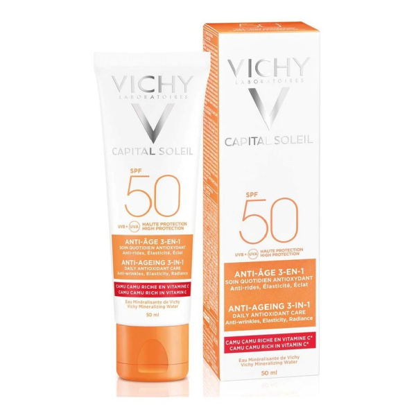 ECRAN SOLAIRE VICHY 50 ML 3IN1 ANTI AGE