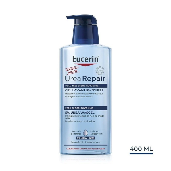 EUCERIN GEL LAVANT 5% DUREE UREA REPAIR 400ML