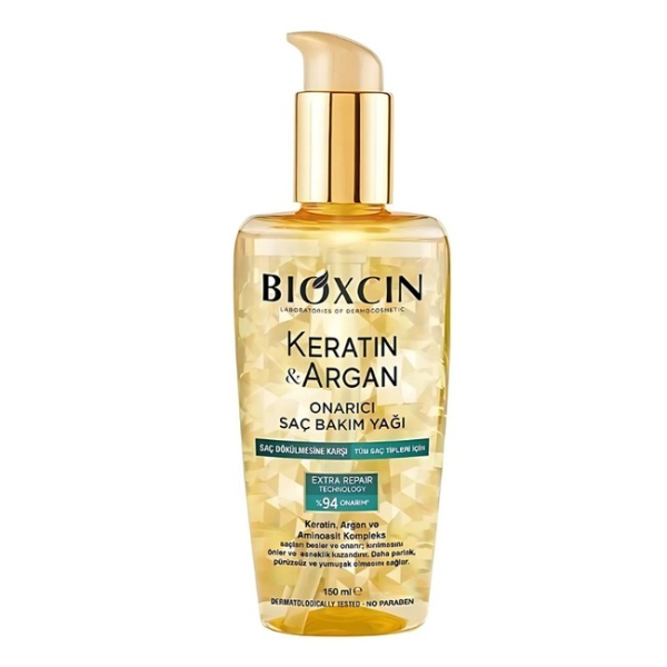 HUIL CHEVEUX KERATIN & ARGAN BIOXCIN 150ML