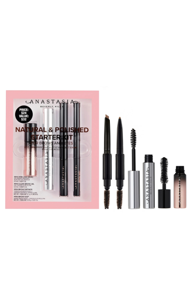 KIT SOFT BROWN NATURAL & POLISHED STARTER ANASTASIA 4PCS