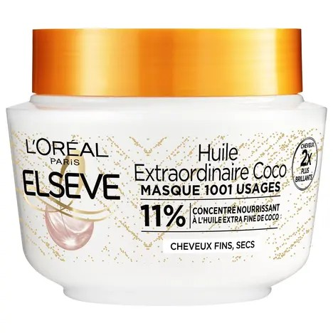 MASQUE ELSEVE HUILE COCO L'OREAL 310ML