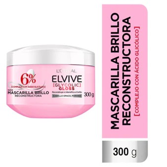 MASQUE LOREAL GLICOLIC GLOSS ELVIVE 300G