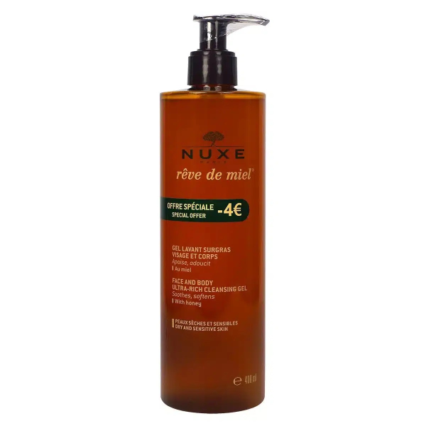 NUXE GEL LAVANT SURGRAS REVE DE MIEL 400ML