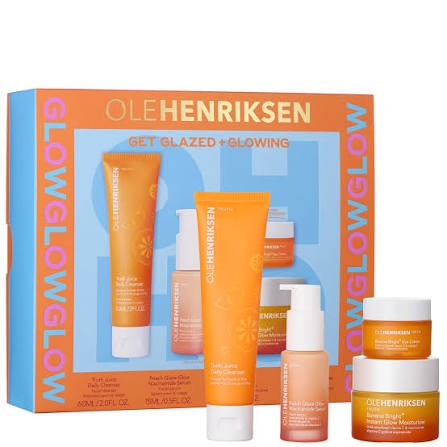 OLEHENRIKSEN COFFRET GET GLAZED + GLOWING 4 PCS