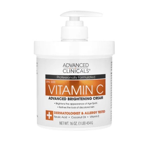 ADVANCED CLINICALS VITAMIN C ADVANCED BRIGHTENING CREAM 454G