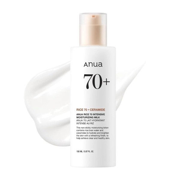 ANUA RICE 70+CERAMIDE MOISTURIZING MILK 150ML