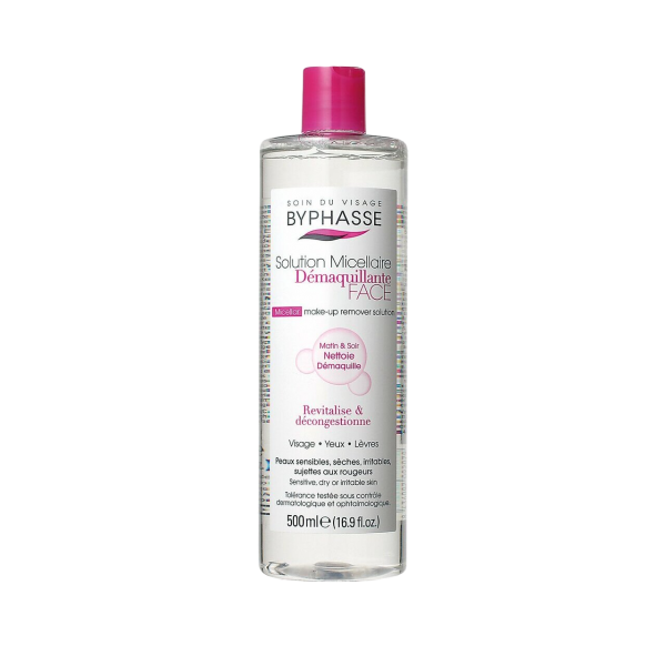 BYPHASSE SLUTION MICELLAIRE DEMAQUILLANTE 4EN1 500ML