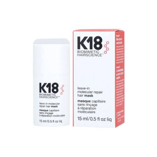 K18 BIOMIMETIC HAIRSCIENCE MASQUE CAPILLAIRE SANS RINCAGE A REPARATION MOLECULAIRE 15ML
