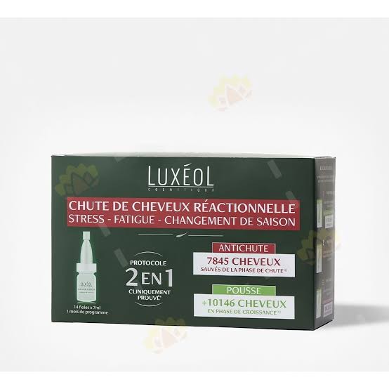 LUXEOL TRAITEMENT ANTICHUTE REACTIONNELLE 3EN1 PROGRAMME 1MOIS