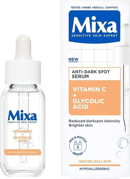 MIXA ANTI-DARK SPOT FACE SERUM VITAMIN C + GLYCOLIC ACID 30ML