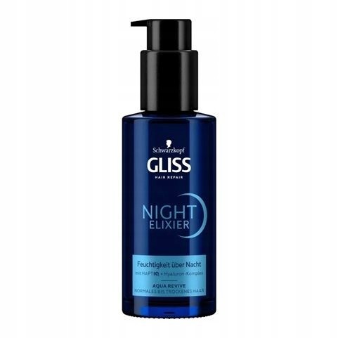 SCHWARZKOPF GLISS HAIR REPAIR NIGHT ELIXIR AQUA REVIVE 100ML