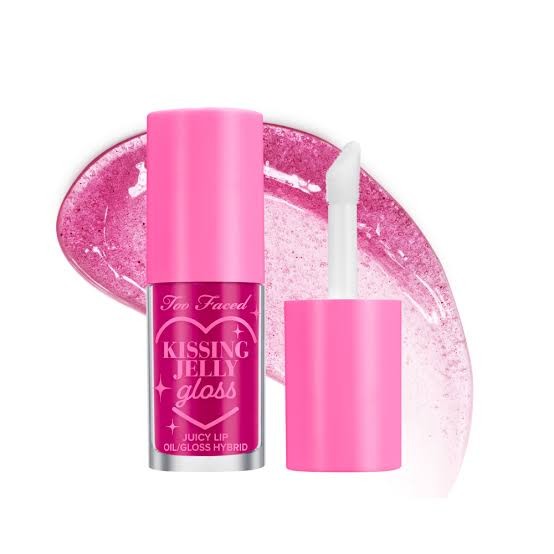 TOO FACED KISSING JELLY GLOSS JUICY LIP OIL RASPBERRY 4.50ML