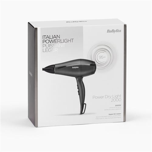 SECHE CHEVEUX BABYLISS POWER DRY LIGHT 2000